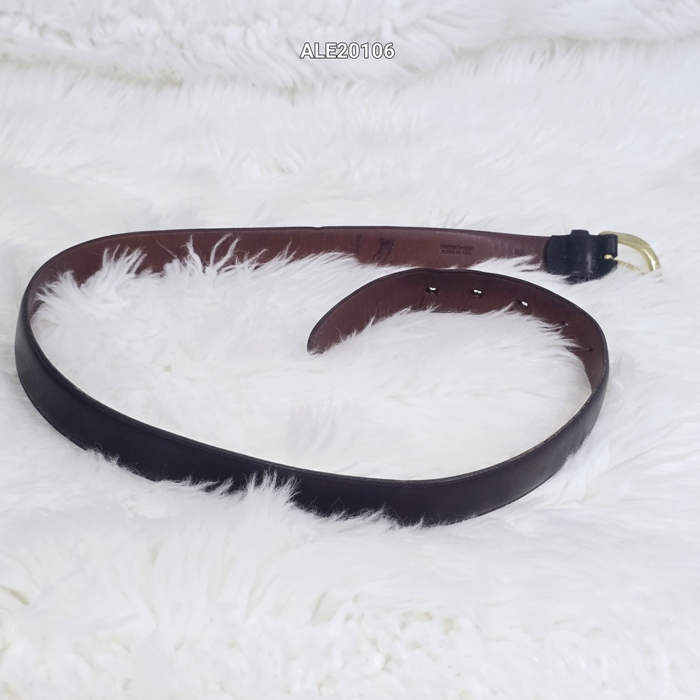 Burberrys Vintage Brown Leather Belt Unisex Size 34 - Picture 10 of 11